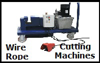 wire rope cutting machine